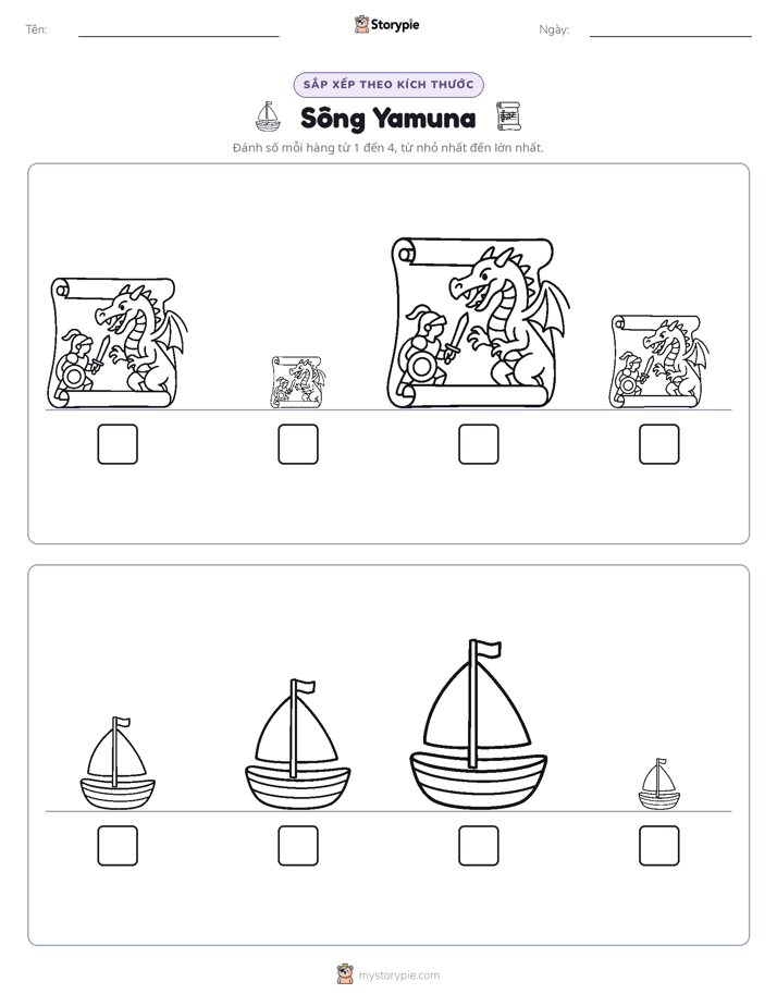 Thứ Tự Kích Thước