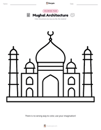 Mughal Architecture printable worksheet preview