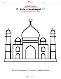 Anteprima della scheda stampabile di Architettura Moghul
