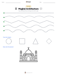 Mughal Architecture printable worksheet preview