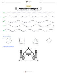 Anteprima della scheda stampabile di Architettura Moghul
