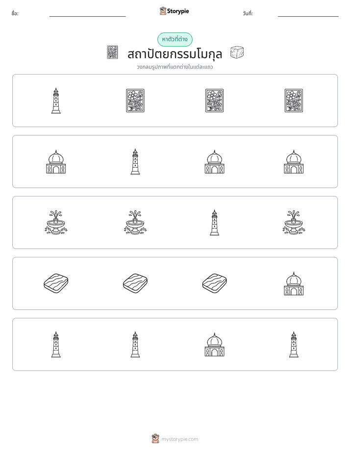 ตัวที่แตกต่าง
