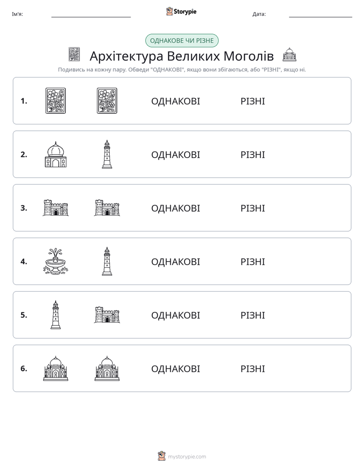 Однакові чи різні