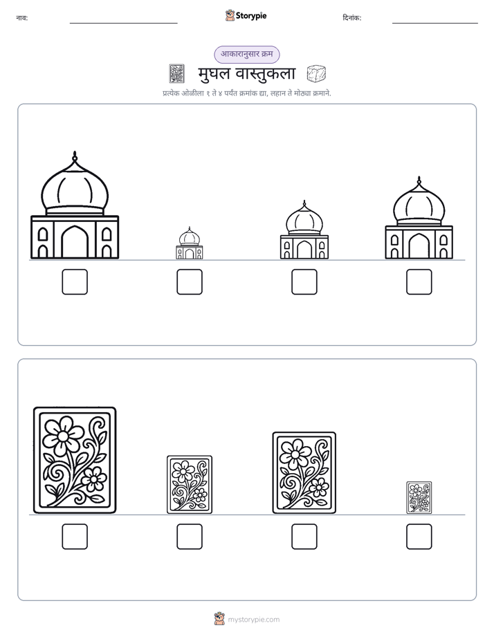 आकार क्रम