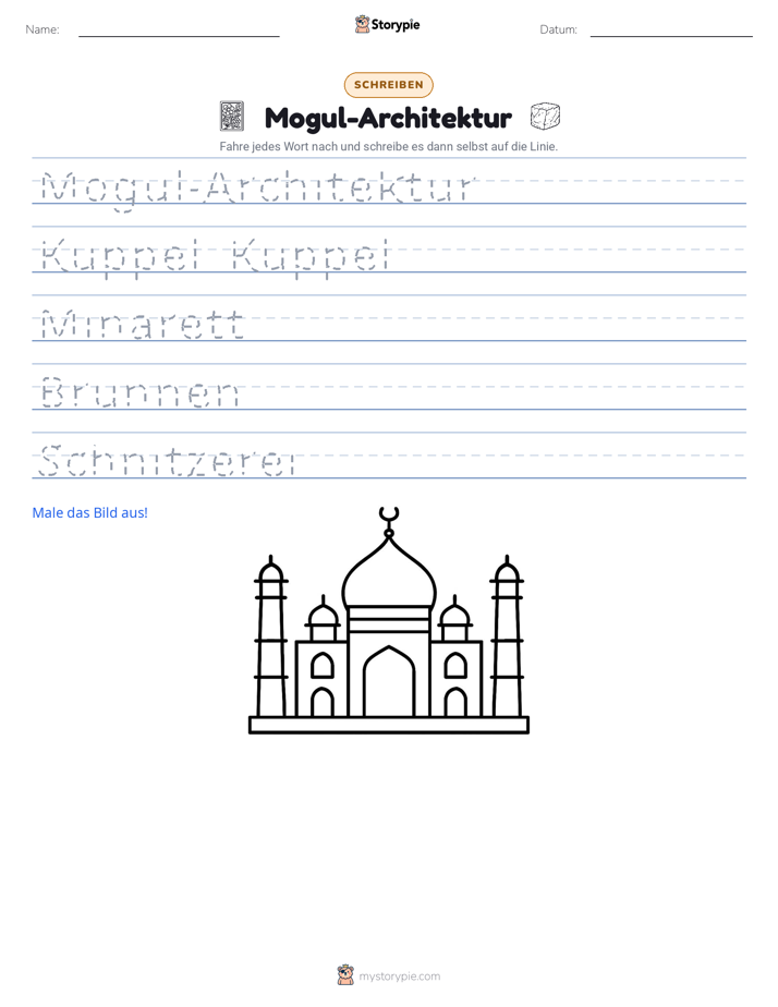 Schreibübung