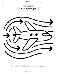 Aperçu de la feuille de travail imprimable Aérodynamique