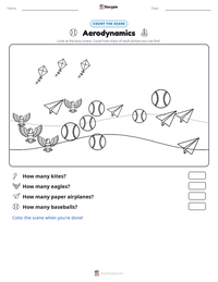 Aerodynamics printable worksheet preview