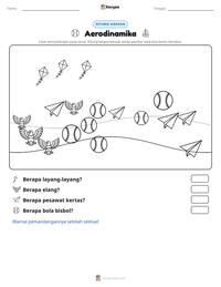 Prabaca lembar kerja cetak Aerodinamika