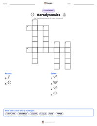 Aerodynamics printable worksheet preview