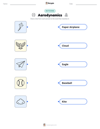 Aerodynamics printable worksheet preview