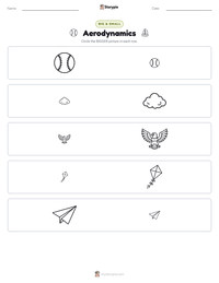 Aerodynamics printable worksheet preview