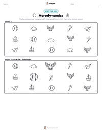 Aerodynamics printable worksheet preview