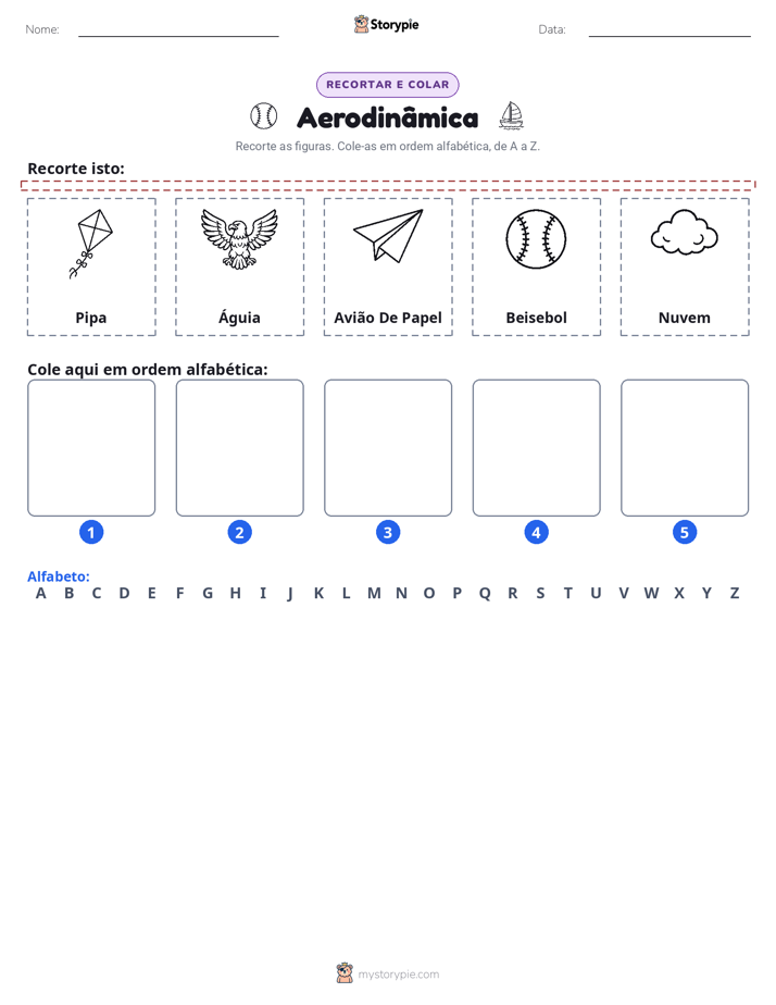 Recortar & Colar Alfabeto