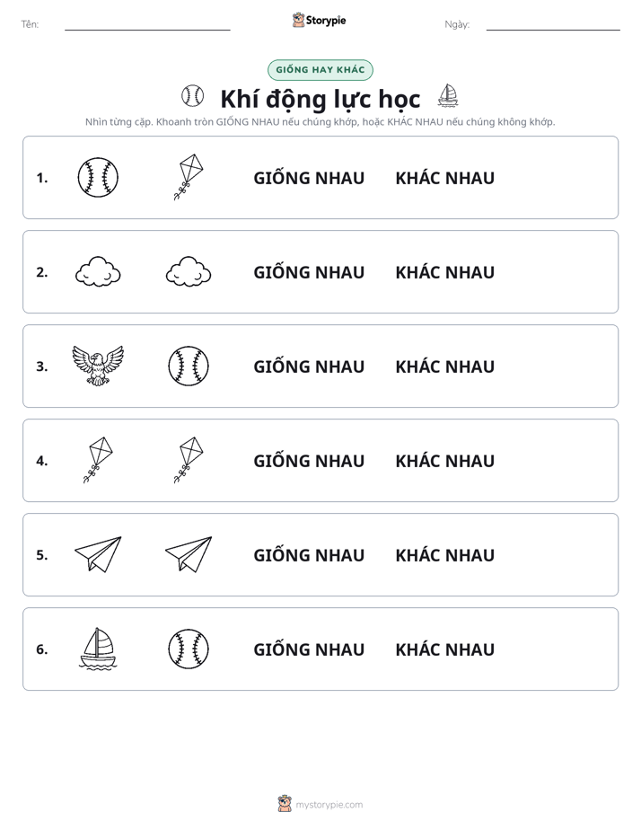 Giống Hay Khác
