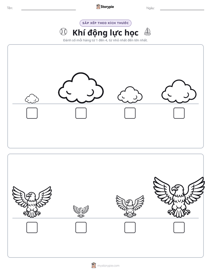 Thứ Tự Kích Thước