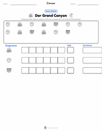 Der Grand Canyon druckbare Arbeitsblatt Vorschau
