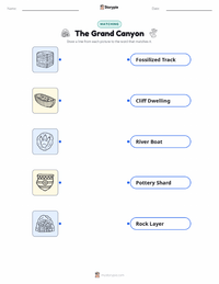 The Grand Canyon printable worksheet for kids