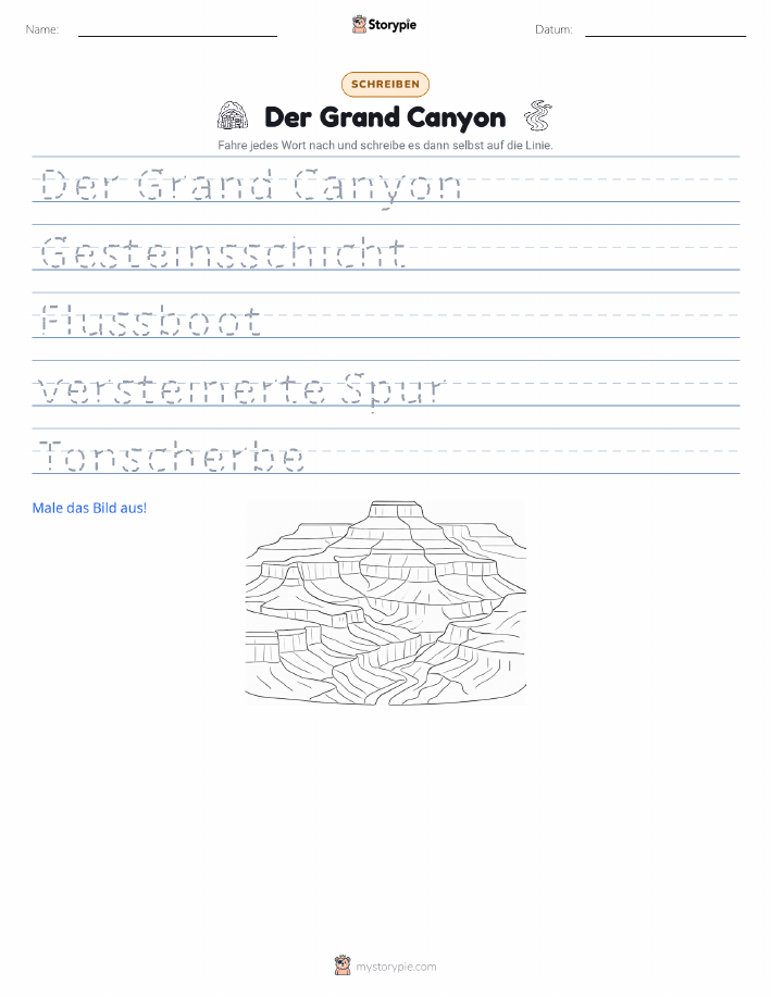 Schreibübung