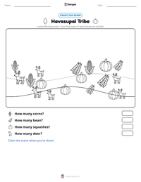 Havasupai Tribe printable worksheet preview