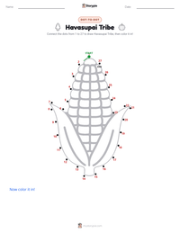 Havasupai Tribe printable worksheet preview