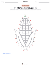 Podgląd drukowalnego arkusza ćwiczeń Plemię Havasupai