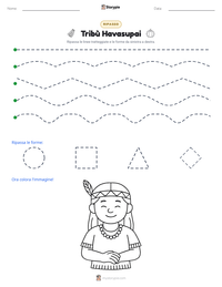 Anteprima della scheda stampabile di Tribù Havasupai