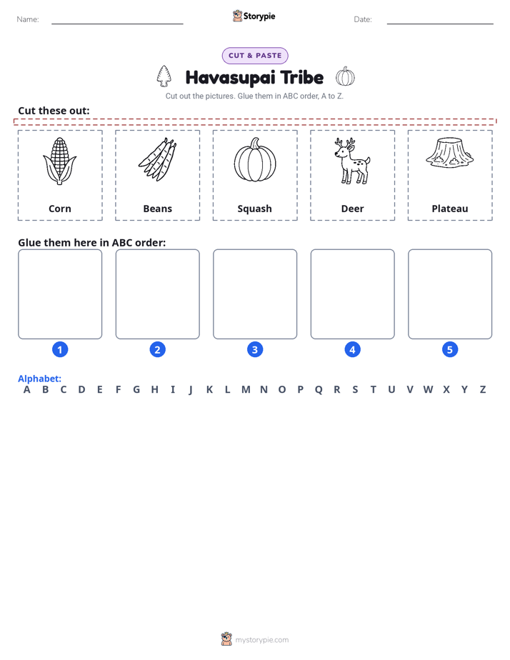 Cut & Paste Alphabet