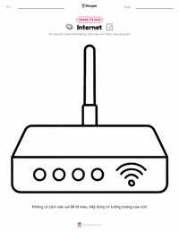 Trang tô màu Internet cho trẻ em