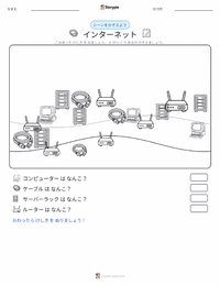 インターネット の印刷可能ワークシートプレビュー