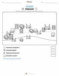 Het Internet afdrukbare werkblad voorbeeld