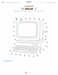 Podgląd drukowalnego arkusza ćwiczeń Internet