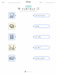 インターネット の印刷可能ワークシートプレビュー
