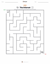 The Internet printable worksheet preview
