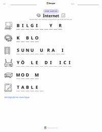 İnternet yazdırılabilir çalışma sayfası önizlemesi