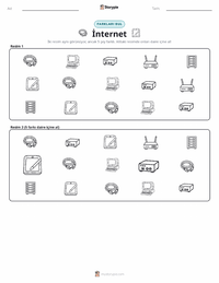 İnternet yazdırılabilir çalışma sayfası önizlemesi