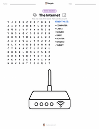 The Internet printable worksheet preview