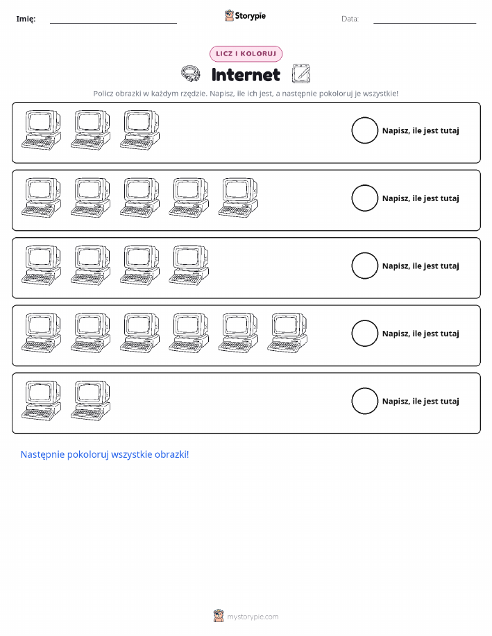 Liczenie i Kolorowanie
