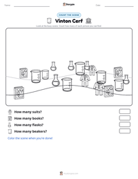 Vinton Cerf printable worksheet preview