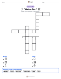 Vinton Cerf printable worksheet preview