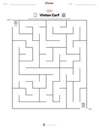 Vinton Cerf printable worksheet preview