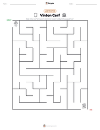 Aperçu de la feuille de travail imprimable Vinton Cerf