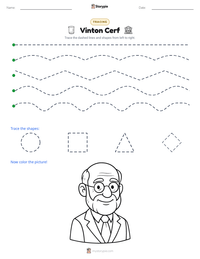 Vinton Cerf printable worksheet preview