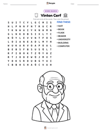 Vinton Cerf printable worksheet preview