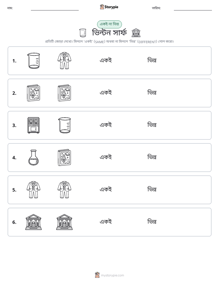 একই বা ভিন্ন