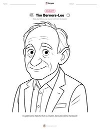 Tim Berners-Lee druckbare Arbeitsblatt Vorschau