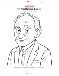 Tim Berners-Lee yazdırılabilir çalışma sayfası önizlemesi