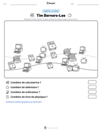 Aperçu de la feuille de travail imprimable Tim Berners-Lee