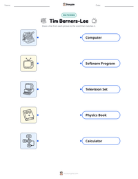 Tim Berners-Lee printable worksheet preview