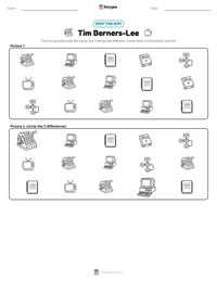 Tim Berners-Lee printable worksheet preview