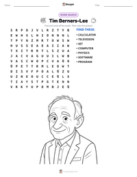 Tim Berners-Lee printable worksheet preview